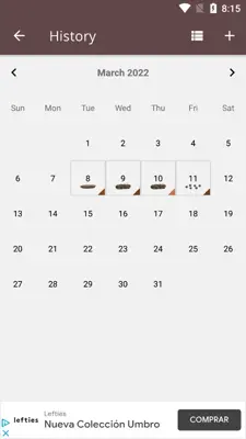 Poop Tracker android App screenshot 1