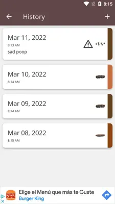 Poop Tracker android App screenshot 6